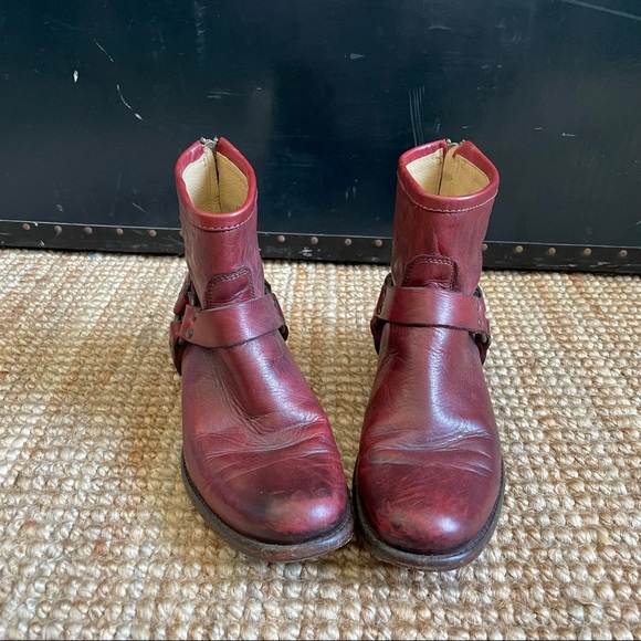 Frye Red Ankle Boots - Picture 3 of 7